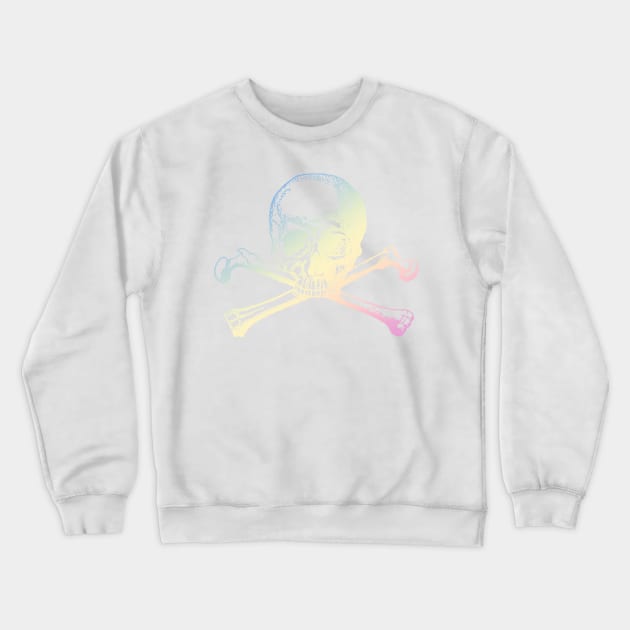 Pastel skull and crossbones Crewneck Sweatshirt by Blacklinesw9